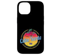 Cap-Vert île Coucher de Soleil rétro Palmier Souvenir Coque pour iPhone 14