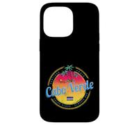 Cap-Vert île Coucher de Soleil rétro Palmier Souvenir Coque pour iPhone 14 Pro Max
