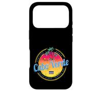 Cap-Vert île Coucher de Soleil rétro Palmier Souvenir Coque pour iPhone 17 Pro