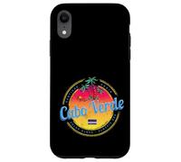 Cap-Vert île Coucher de Soleil rétro Palmier Souvenir Coque pour iPhone XR