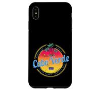 Cap-Vert île Coucher de Soleil rétro Palmier Souvenir Coque pour iPhone XS Max