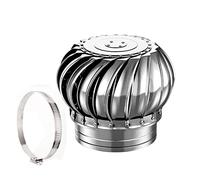 Cap304 Cap304 Ventilateur de cheminée rotatif en acier inoxydable pour pots de cheminée standard Résistant aux intempéries Durable Améliore l'efficacité Empêche l'entrée des R et des débris