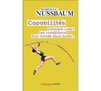 Capabilités Martha Craven Nussbaum (Auteur), Solange Chavel (Traduction)