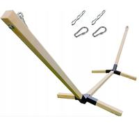 Capability Armature de hamac en bois dur, stable, charge maximale 250 kg, universel, bois équarri 65 mm, sans imprégnation