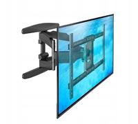 Capability - Support mural pour téléviseur LED LCD de 40 à 85 pouces, capacité de charge de 68,2 kg, universel, inclinable, pivotant, compatible VESA, noir