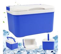 Capacité de 6 litres Plus Froide Small Plus refroidie Portable Dur avec Une poignée de Swing à 110 ° Garde Le Contenu Frais ou Chaud idéal pour Le Camping Place Picnic Mreast Moulk Préservation