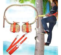 Capacité de charge : 150 kg - Piques d'escalade portables - Équipement d'escalade pour le travail des arbres, la récolte des fruits, la jungle - Kit d'entraînement réglable pour l'escalade d'arbres