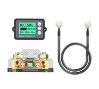 Capacité de la batterie du véhicule et compteur de tension avec mémoire automatique et hors tension, prend en charge un courant de 50 A à 350 A, convient pour les voitures, motos et véhicules