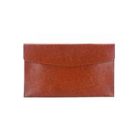 Capacité Données Contrat Facture Stockage Document Organisateur Papeterie Anti-poussière Mallette en cuir Dossier de fichiers Sac de fichiers Sac de documents(Brown-A6)