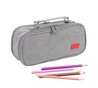 Capacité Étui à crayons | Sac à crayons multicouches,Boîte de rangement pour bureau scolaire maison maquillage atelier artisanat, seize if grey, verwijzen naar de beschrijving, Unisexe