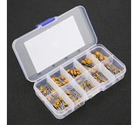 Capacitors Assortment Kit, Tantalum Capacitor Assorted Kit 100pcs 10 Values (Each 10pcs) for DIY Use