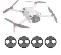 CAPART Couvercle de moteur en aluminium CNC pour DJI Mini 4 Pro/Mini 3 Pro/Mini 3 Dorne Accessoires, anti-poussière amélioré, anti-poussière et anti-éclaboussures (noir)