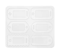 CAPASTEC 1 Pc Moule en Résine pour Bijoux, Kit De Fabrication De Bijoux en Résine Époxy Moule en Silicone pour Pendentifs Colliers, Blanc, 13.4X15.8Cm