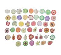CAPASTEC 50 Autocollants Esthétique Légumes Fruits Étanches Scrapbook 5,5-8,5cm pour Bouteille D'Eau Valise Journal Skateboard Guitare Ordinateur
