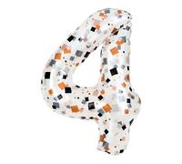 CAPASTEC Ballons Chiffres, Ballon Chiffre Transparent à Imprimé Fragmenté, Nombres en Feuille 40 Pouces, Décoration pour Fête, Coloré, 1 Pc 4