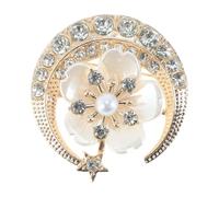 CAPASTEC Broche Bande De Fleurs, Vintage élégante Et Unique, Tendance, Badge, Accessoires, Bijoux, Boutons En Strass, Prunier, Style B