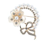 CAPASTEC Broche Fleur, Vintage Élégante Et Unique, Mode, Badge Épingle, Accessoires Bijoux Cadeaux, Strass Kno, Fleur De Prunier, Style G