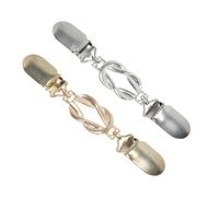 CAPASTEC Cardigan Clip, Fashion Et Pratique, Pullover Clips, Collar Pin, Sweater Clip, Gardez Votre Tenue En Place, Silver Tone, Gold Tone, 2 Pcs