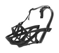CAPASTEC Doux Panier Tpre Museau pour Chiens Prévenir Mordre Mâcher Aboyer, Chien Museau Permet Boire Haletant, Confortable Chien Museau, M, Noir