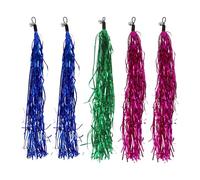 CAPASTEC Jeux Chat Plume Recharge, plumeau Chat kit Remplacement pour Canne à pêche Chat Plume, Baguette interactif Pendentif Rechange pour Animaux de Compagnie Gland en Plastique 5 pièces