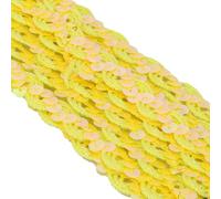 CAPASTEC Lame À Paillettes, Garniture À Paillettes En Forme De S, Pour Décoration De Cadeau DIY, Jaune