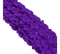 CAPASTEC Lame À Paillettes, Garniture À Paillettes En Forme De S, Pour Décoration De Cadeau DIY, Violet