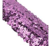 CAPASTEC Lame À Paillettes, Garniture À Paillettes Trois Rangées, Pour Décoration Cadeau DIY, Mauve Clair