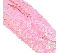 CAPASTEC Lame À Paillettes, Garniture À Paillettes Trois Rangées, Pour Décoration Cadeau DIY, Rose