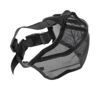 CAPASTEC Museau pour Chiens avec Aplatir Museau, Réglable Respirant Français Bulldog Museau pour Français Bulldog Pékinois Carlin, L, Noir