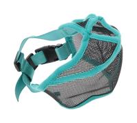 CAPASTEC Museau pour Chiens avec Aplatir Museau, Réglable Respirant Français Bulldog Museau pour Français Bulldog Pékinois Carlin, L, Noir Vert