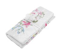 CAPASTEC Pochette À Rouler Pour Bijoux Blanc 1pc Pour Voyager En Satin