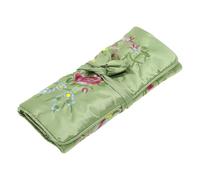 CAPASTEC Pochette À Rouler Pour Bijoux Vert Clair 1pc Pour Voyage En Satin