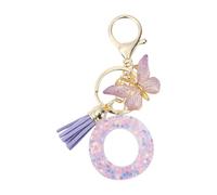 CAPASTEC Porte-Clés Papillon Avec Lettre Initiale O 1 Pc Pour Femmes