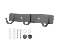 CAPASTEC Porte-Manteau Mural, Patères Murales, Crochet Muraux Pour Suspendre, Porte-Chapeau Avec 3 Crochet Pour Mur, Crochet Pour Serviettes Pour Salles De Bains, Gris