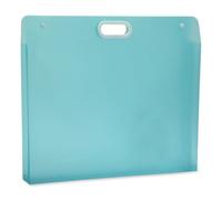 CAPASTEC Portfolio d'art pour Œuvres en PP avec Poignées, Étui de Rangement d'art Étanche pour Dessin Croquis Photographie Bleu 57x45,5cm