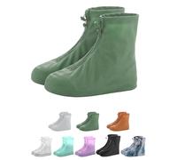 CAPASTEC Protège-Chaussures Imperméables Réutilisables, sur-Chaussures Antidérapants pour Hommes Femmes, Faciles À Nettoyer Et Portables, Vert, 3XL, 1 Paire