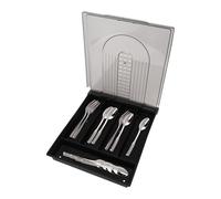 CAPASTEC Range Couvert avec Couvercle, Boite de Rangement Couverts de Cuisine, Organiseur D'Ustensiles Avec Couvercle Pour Cuillères Et Fourchettes, 5 Compartiments, Noir