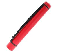 CAPASTEC Rouleau à Poster Télescopique Tube À Affiche Extensible, Tube de Document de 63-102 cm, Tube de Rangement de Document Imperméable avec Bandoulière Rouge