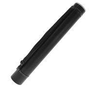 CAPASTEC Rouleau à Poster Télescopique Tube À Affiche Extensible, Tube de Document de 63-102 cm, Tube de Rangement de Document Imperméable avec Bandoulière Noir