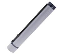 CAPASTEC Rouleau à Poster Télescopique Tube À Affiche Extensible, Tube de Rangement de Document de 62,5-104,5 cm, Tube de Stockage de Document Imperméable avec Bandoulière Gris