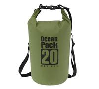 CAPASTEC Sac Étanche, Durable Et Imperméable, Idéal pour Les Activités De Plein Air armée Verte Double épaule 20L