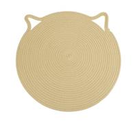 CAPASTEC Tapis Griffoir pour Chat Corde Coton Beige 1pc Protection Canapé | En Corde De Coton, 50cm, Double Face, Avec Oreille Pour Suspendre, Pour Meubles Et Murs, Nettoyage Facile, Durable
