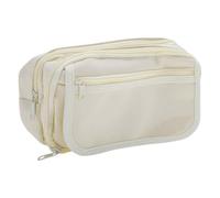 CAPASTEC Trousse À Crayons, Pochette À Stylo À Rabat, Organisateur De Trousse À Crayons, Sac À Fournitures Portable pour Organisateur De Bureau, Beige