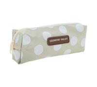 CAPASTEC Trousses De Crayons, Pochette À Stylo Design À Points, Organisateur De Trousse À Crayons, Sac À Fournitures Portable pour Organisateur De Bureau, Beige Gris
