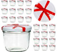 CAPCRO Lot de 25 verres renversés 230 ml To 82 décor poncé Couvercle