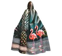 Cape à capuche avec imprimé coq sur bois dans les terres agricoles pour | Capa de sorcière décorative confortable Jedi Magicien Fête Pâques Carnaval Bande dessinée Hobbit Noël Unisexe