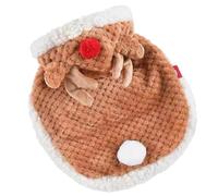 Cape à capuche chaude sur le thème des vacances pour animaux de compagnie avec renne pour chiens et chats pour réunions de famille, fêtes sur le thème de Noël, cape pour animaux de compagnie, cape