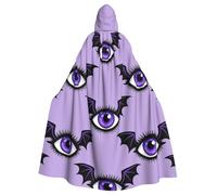 Cape à capuche de sorcière pour adulte Motif mauvais œil