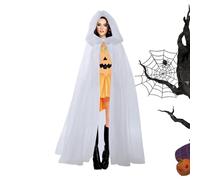 Cape à capuche d'Halloween - Longue cape de fantôme - Cape de magicien pour cosplay | Cape portable, légère et élégante, costume de performance pour adultes, adolescents, fêtes costumées