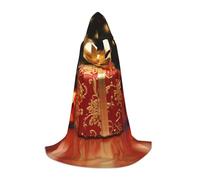 Cape à capuche d'Halloween pour adolescents, cape à capuche boîte de Noël, costume à capuche pour jeunes, costume à capuche pour cosplay, fête de vampire de sorcière, robe fantaisie pour adolescents